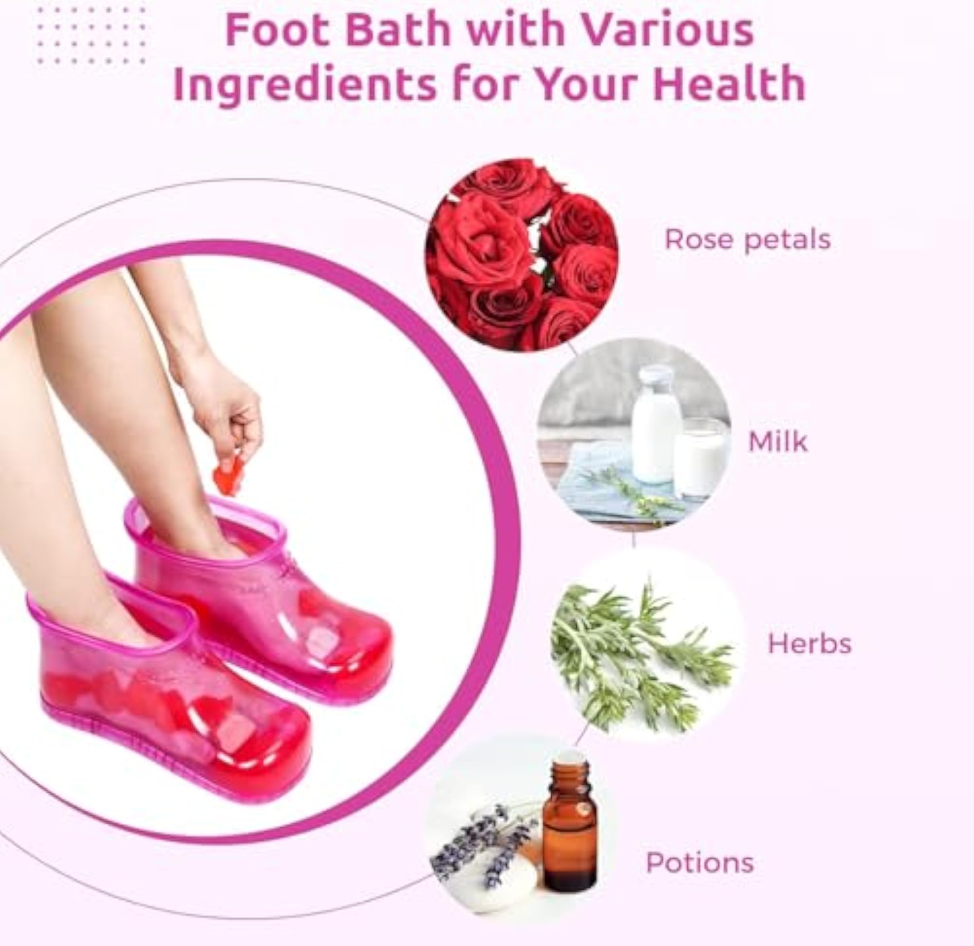 Portable Foot Bath Massage Shoes for Relaxation